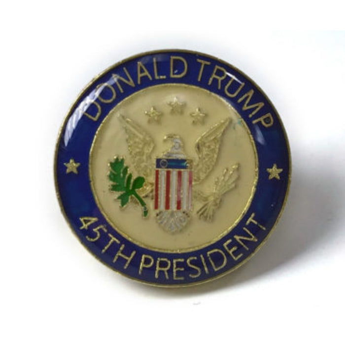 Donald Trump 45th President Enamel Lapel Pin