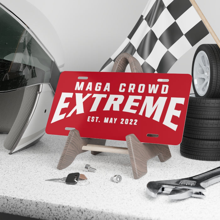 MAGA Crowd Extreme Aluminum Vanity Plate