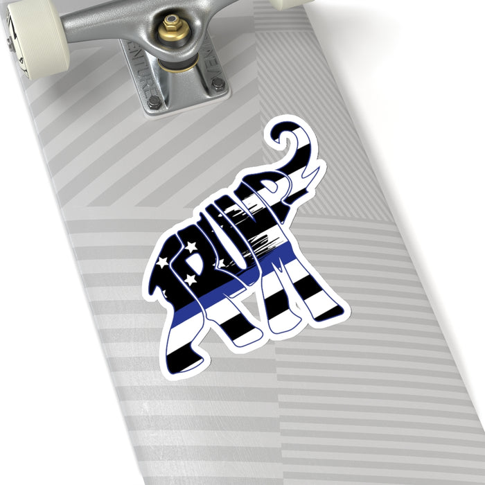 Trump Thin Blue Line Elephant Kiss-Cut Stickers (4 sizes)