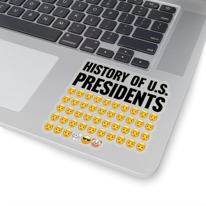 The History Of Presidents Kiss-Cut Stickers (4 sizes)