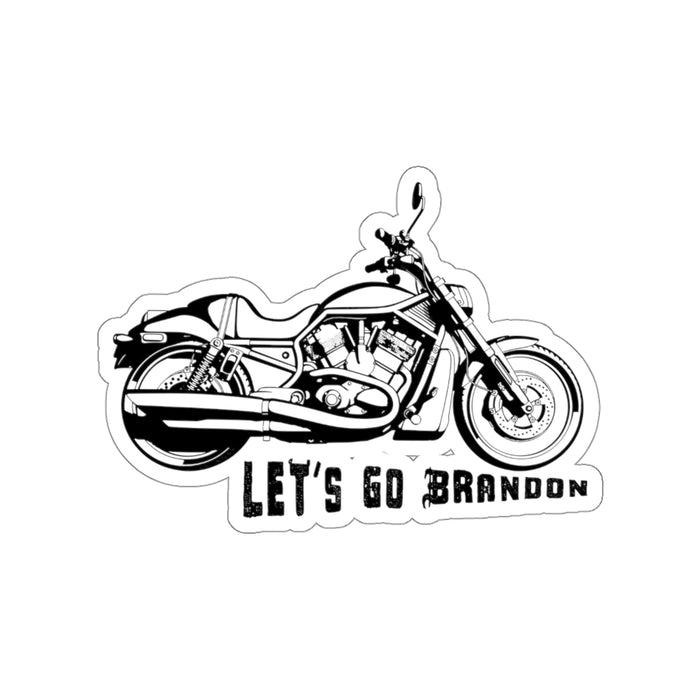 Let's Go Brandon, Motorcycle (LGB1B) Kiss-Cut Stickers (4 sizes)