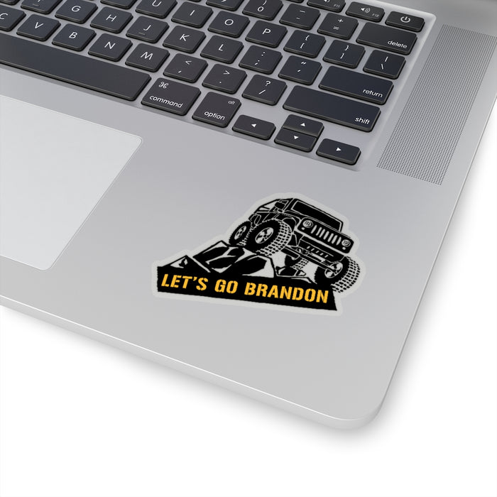 LET'S GO BRANDON, Jeep Kiss-Cut Stickers (4 sizes)