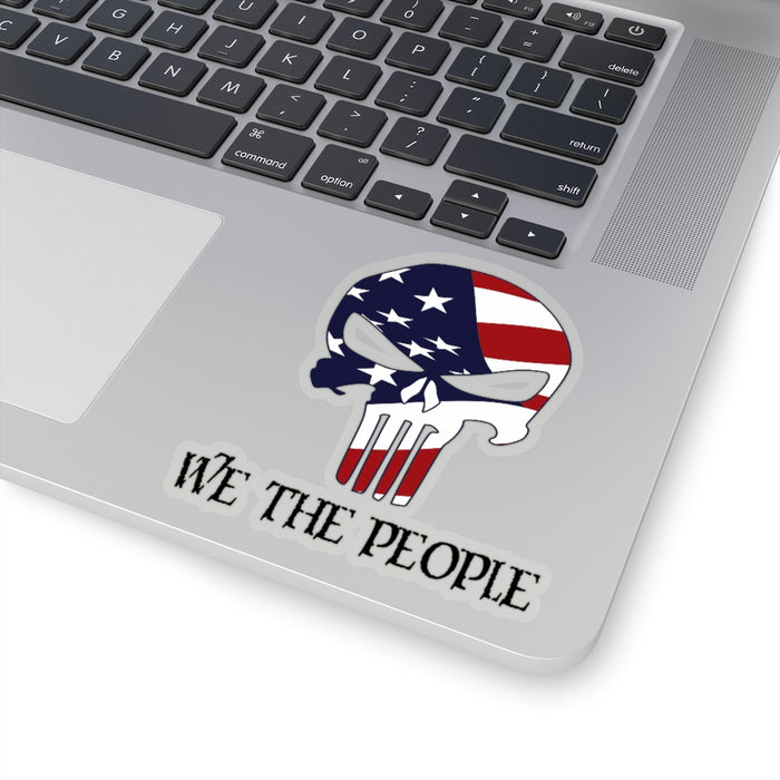We The People Skull Kiss-Cut Stickers (4 sizes)
