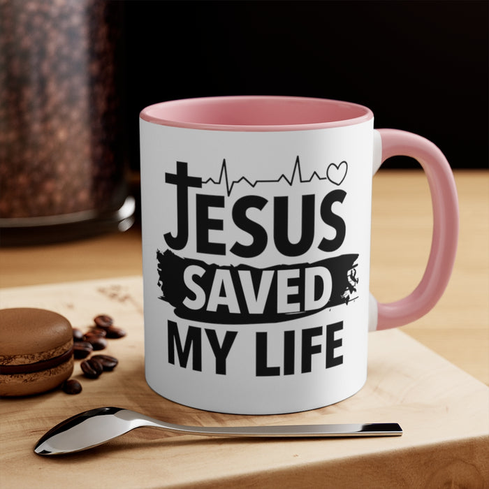 Jesus Saved My Life Mug (2 Sizes, 3 Colors)