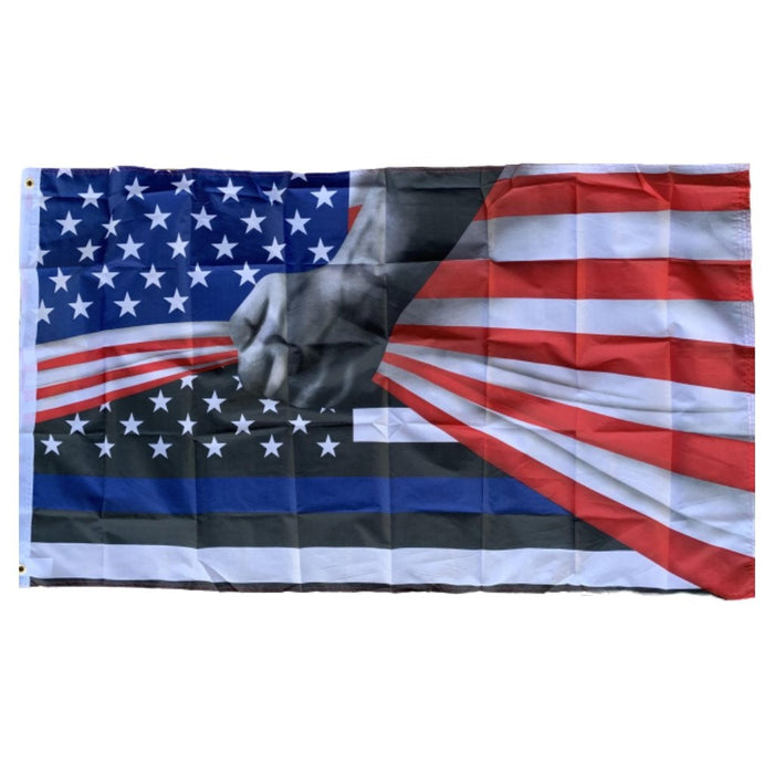 American Flag Thin Blue Line Reveal 3'x5' Flag