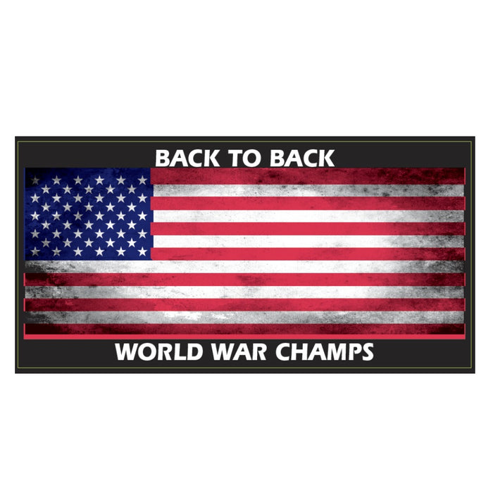 Back to Back World War Champs Bumper Sticker