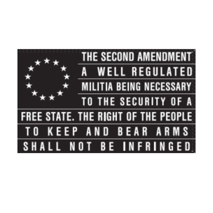 Second Amendment Well Regulated 3'x5' Flag