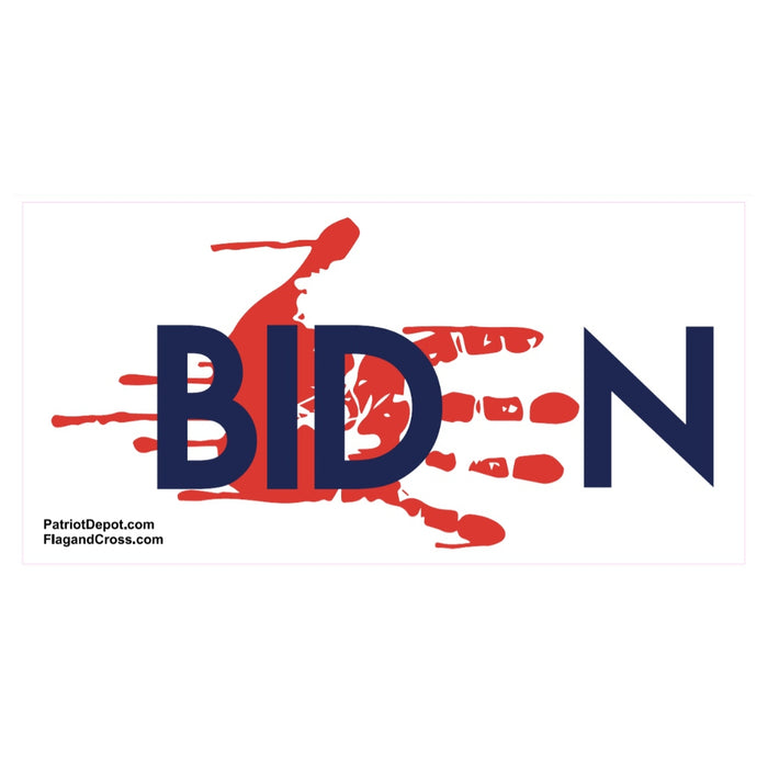 Biden Bloody Hand Sticker