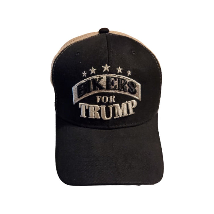 Bikers for Trump Mesh Style Trucker Hat (Black)