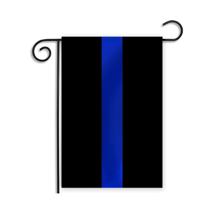 Blue Line Police 12"x18" Garden Flag