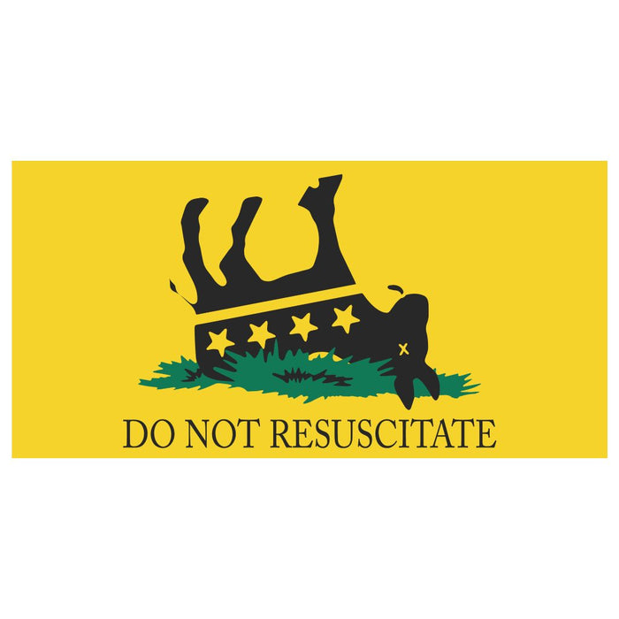 Do Not Resuscitate Bumper Sticker