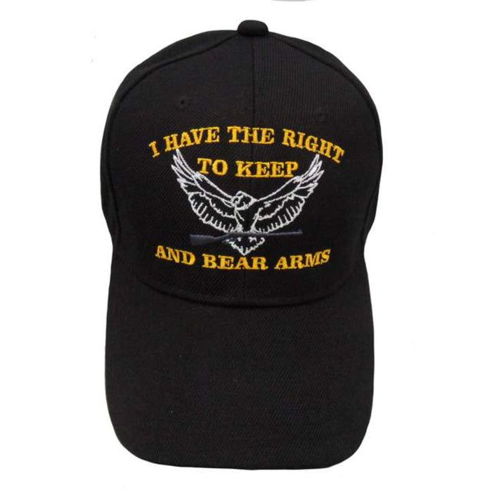 I Have the Right to Keep and Bear Arms Embroidered Hat (Black)