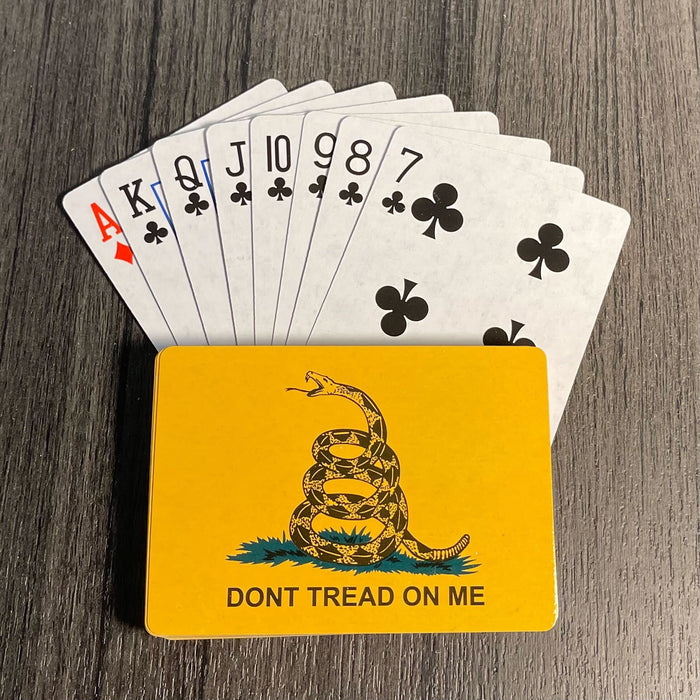 Gadsden Don't Tread on Me Playing Cards