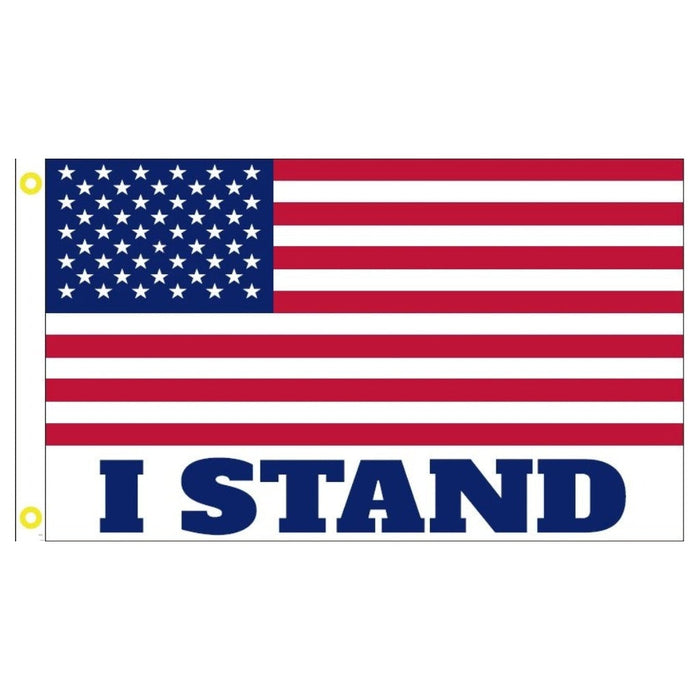 I Stand American 3'x5' 100D ROUGH TEX® Flag