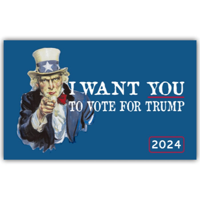 I Want You to Vote for Trump 2024 Flag
