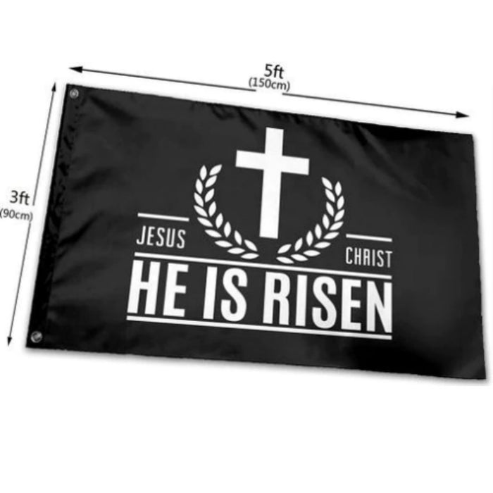 He is Risen 3'x5' Flag