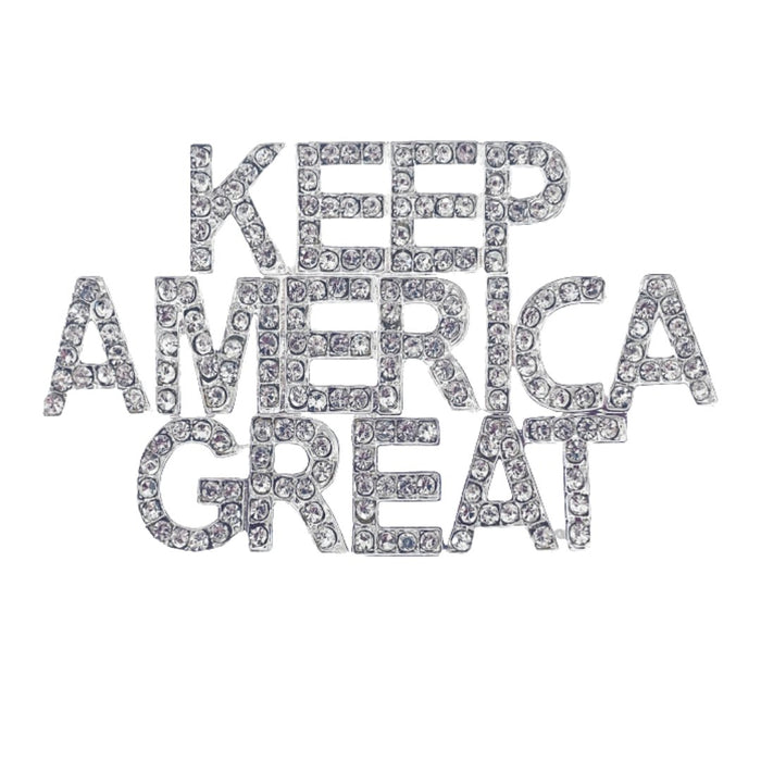 Keep American Great (Austrian Crystal) Brooch