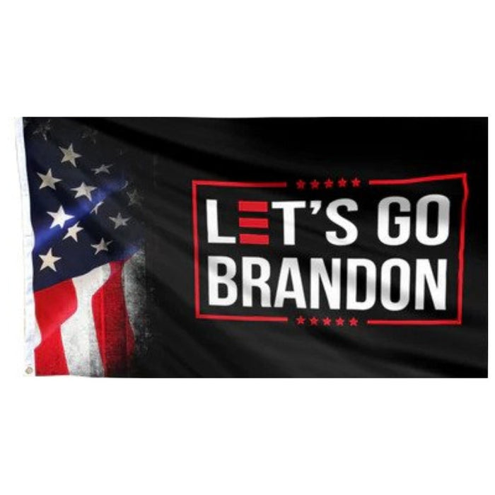 Let's Go Brandon w/ American Flag Design 3'x5'