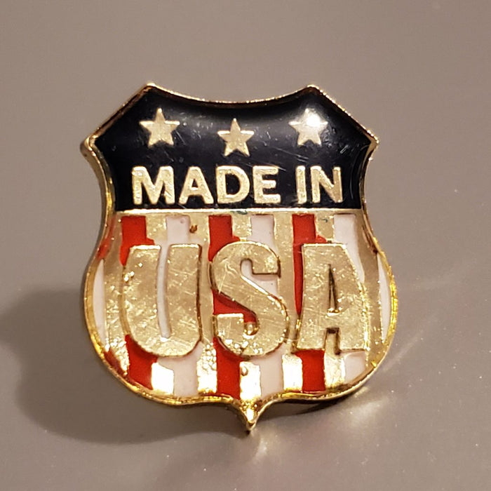 Made In USA Enamel Lapel Pin