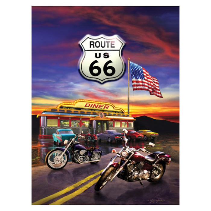 Route 66 Diner 1000 Piece Puzzle (Made in the USA)