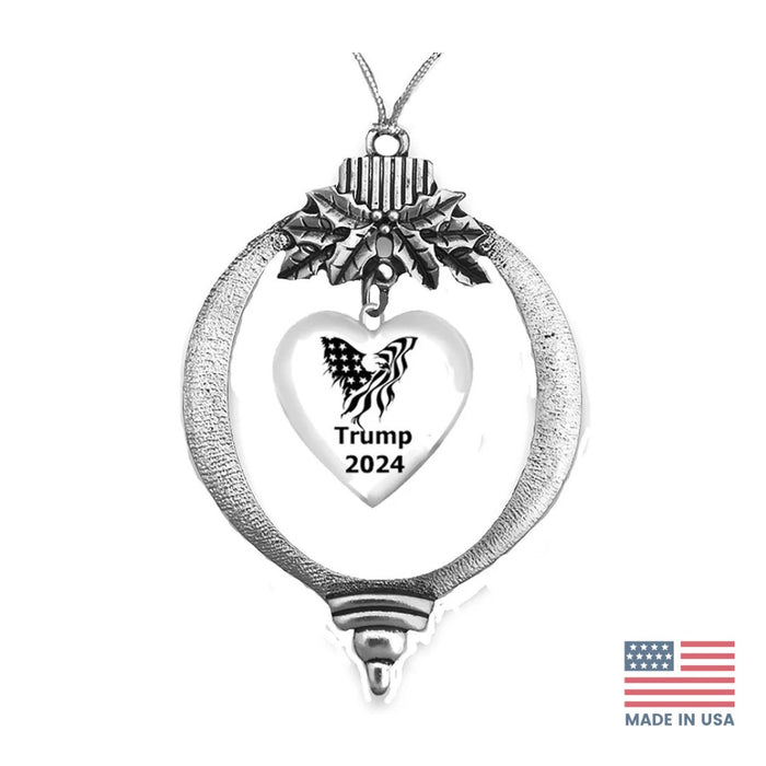Trump 2024 Heart Ornament
