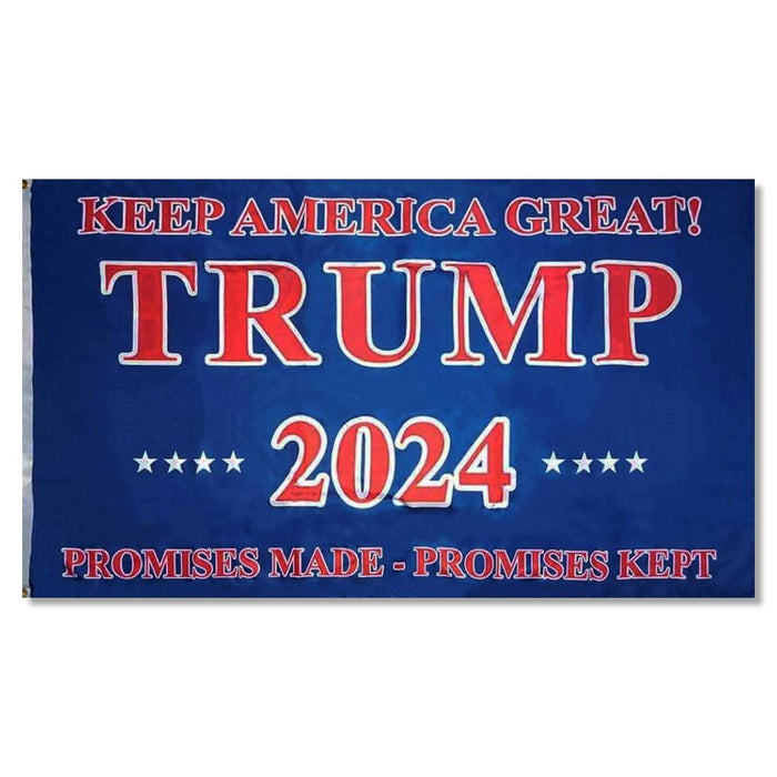 Keep America Great Trump 2024 "Promises Made, Promises Kept" 3'x5' Flag