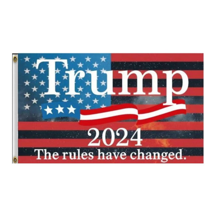 Trump 2024 "The Rules Have Changed" 3'x5' Flag