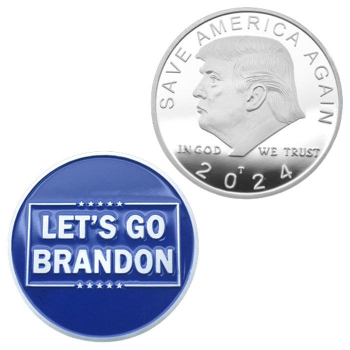 Trump Save America Again 2024 "Let's Go Brandon!" Coin