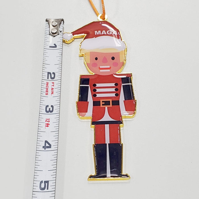 Trump Patriotic Nutcracker Ornament