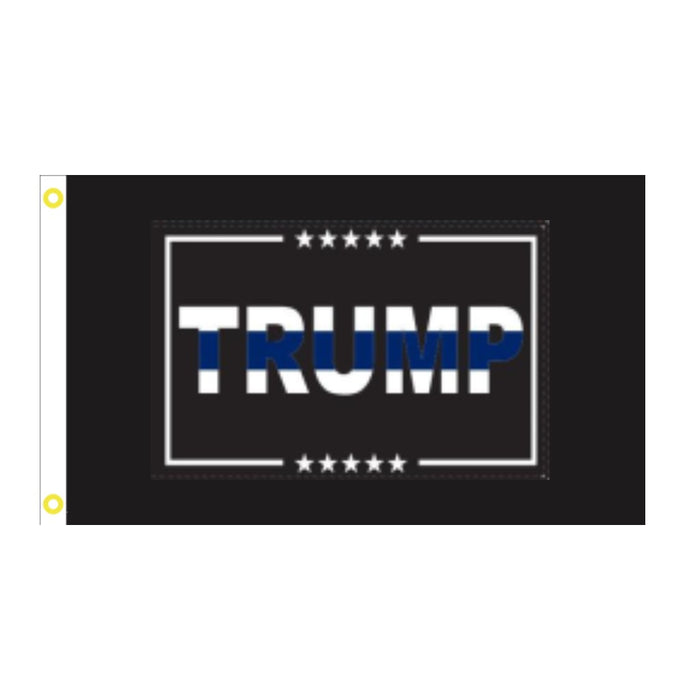 Trump Blue Line 3'x5' Flag