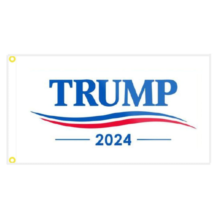 Trump 2024 3'X5' White Flag