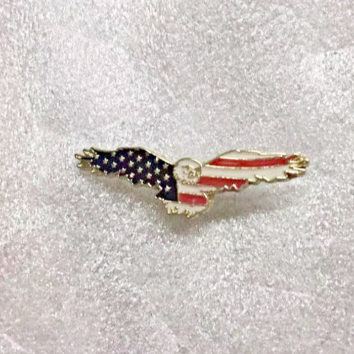 USA Patriotic Eagle Lapel Pin