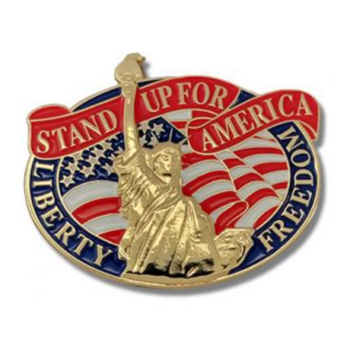 Stand Up For America Lapel Pin