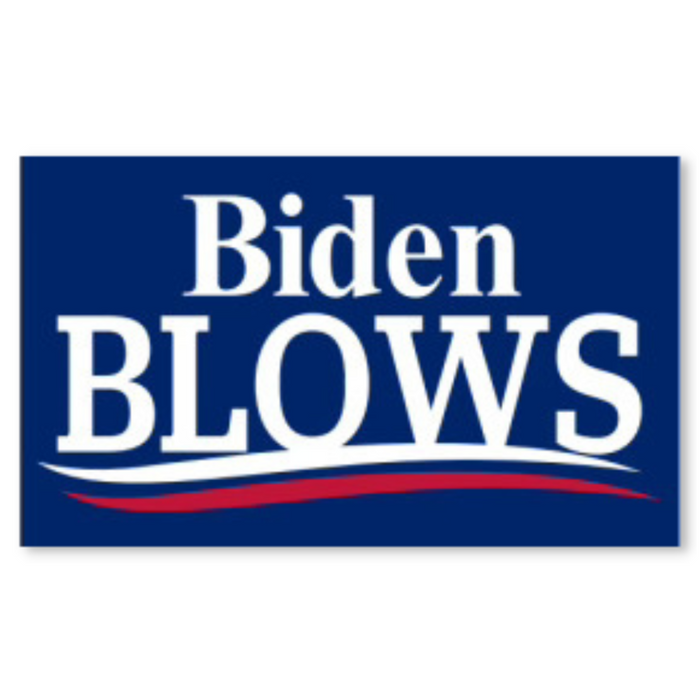 Biden Blows Navy Blue 3'x5' Flag