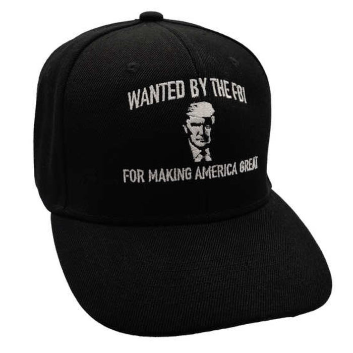 Wanted by the FBI for Making America Great Again Embroidered Hat (Black)