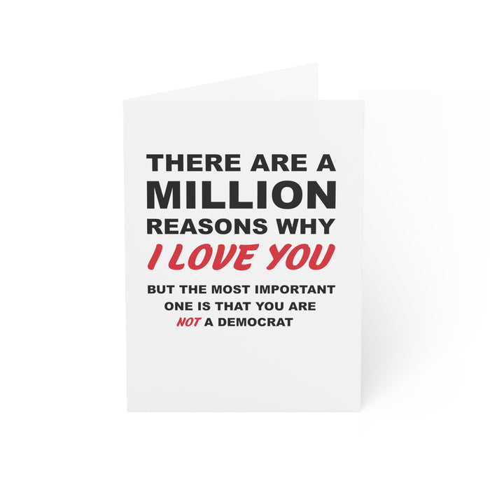 There Are A Million Reasons Why I Love You...Greeting Cards (1, 10, 30, and 50pcs)