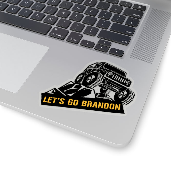 LET'S GO BRANDON, Jeep Kiss-Cut Stickers (4 sizes)