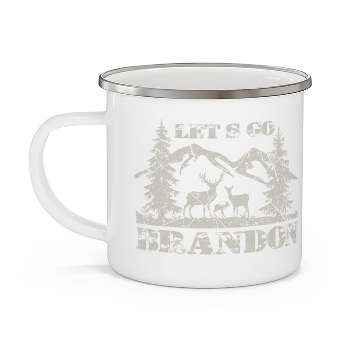 Let's Go Brandon, Hunting (LGB1) Enamel Camping Mug