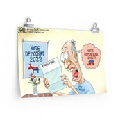 A.F. Branco Cartoon "Democrat Power" Premium Matte Poster - PatriotDepot.com