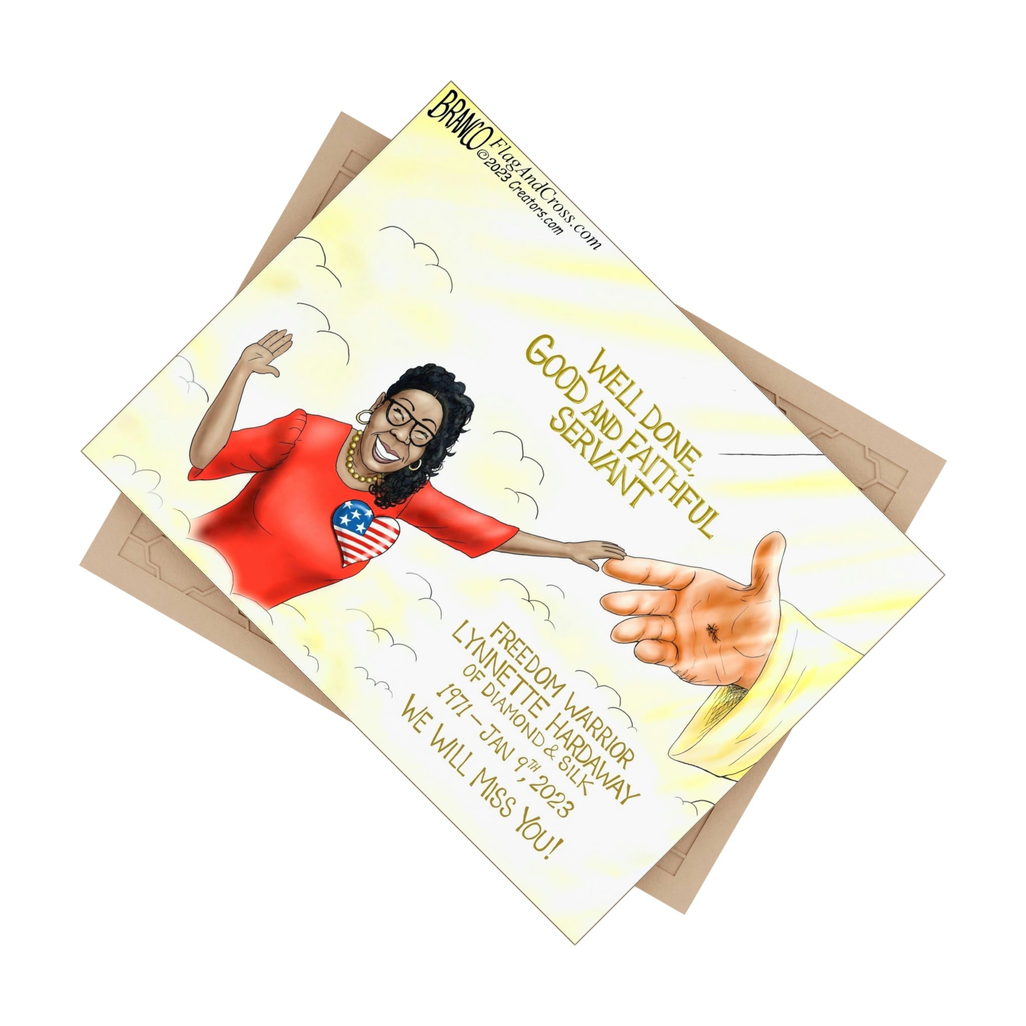 A.F. Branco Cartoon "Diamond In The Sky" Ceramic Photo Tile - PatriotDepot.com