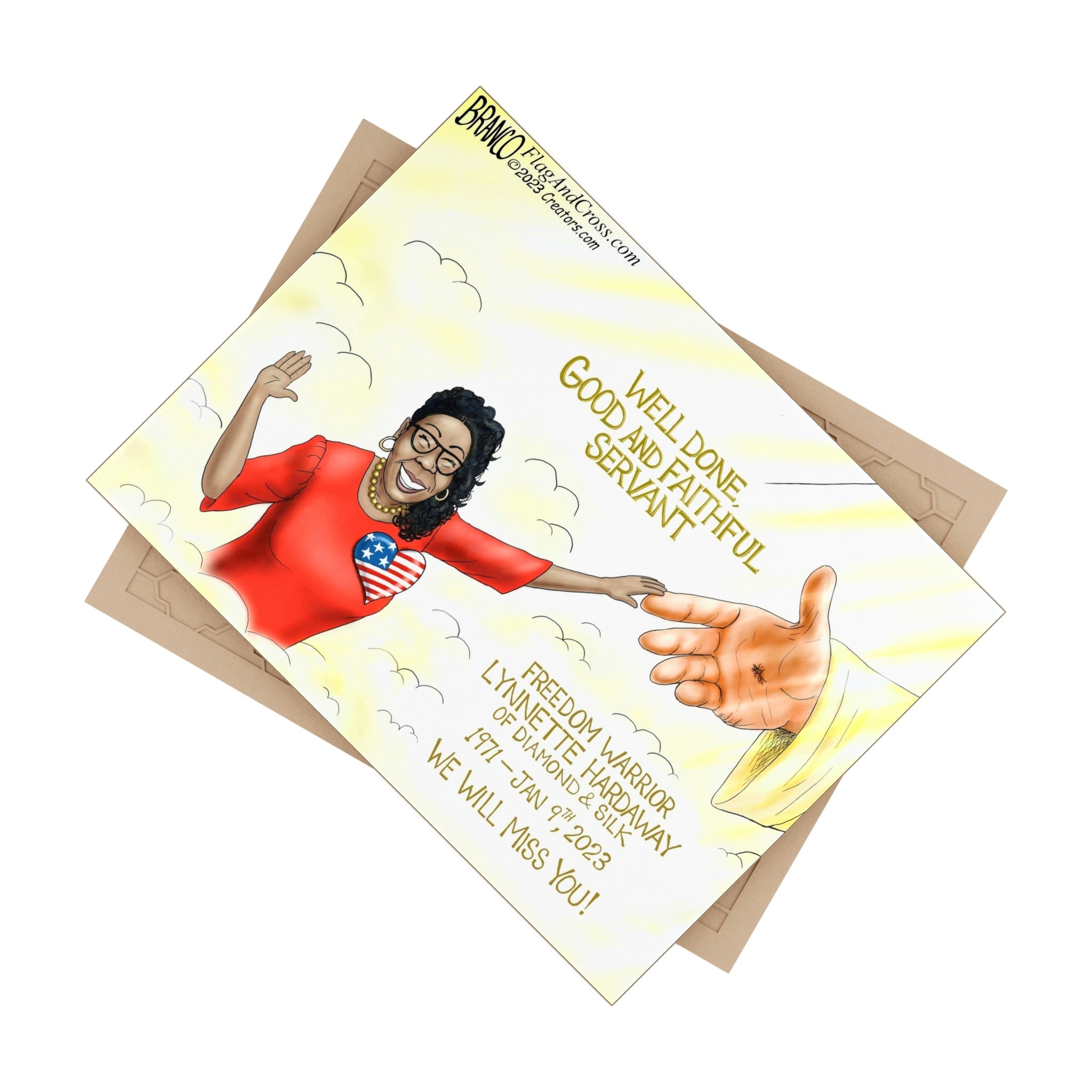 A.F. Branco Cartoon "Diamond In The Sky" Ceramic Photo Tile - PatriotDepot.com