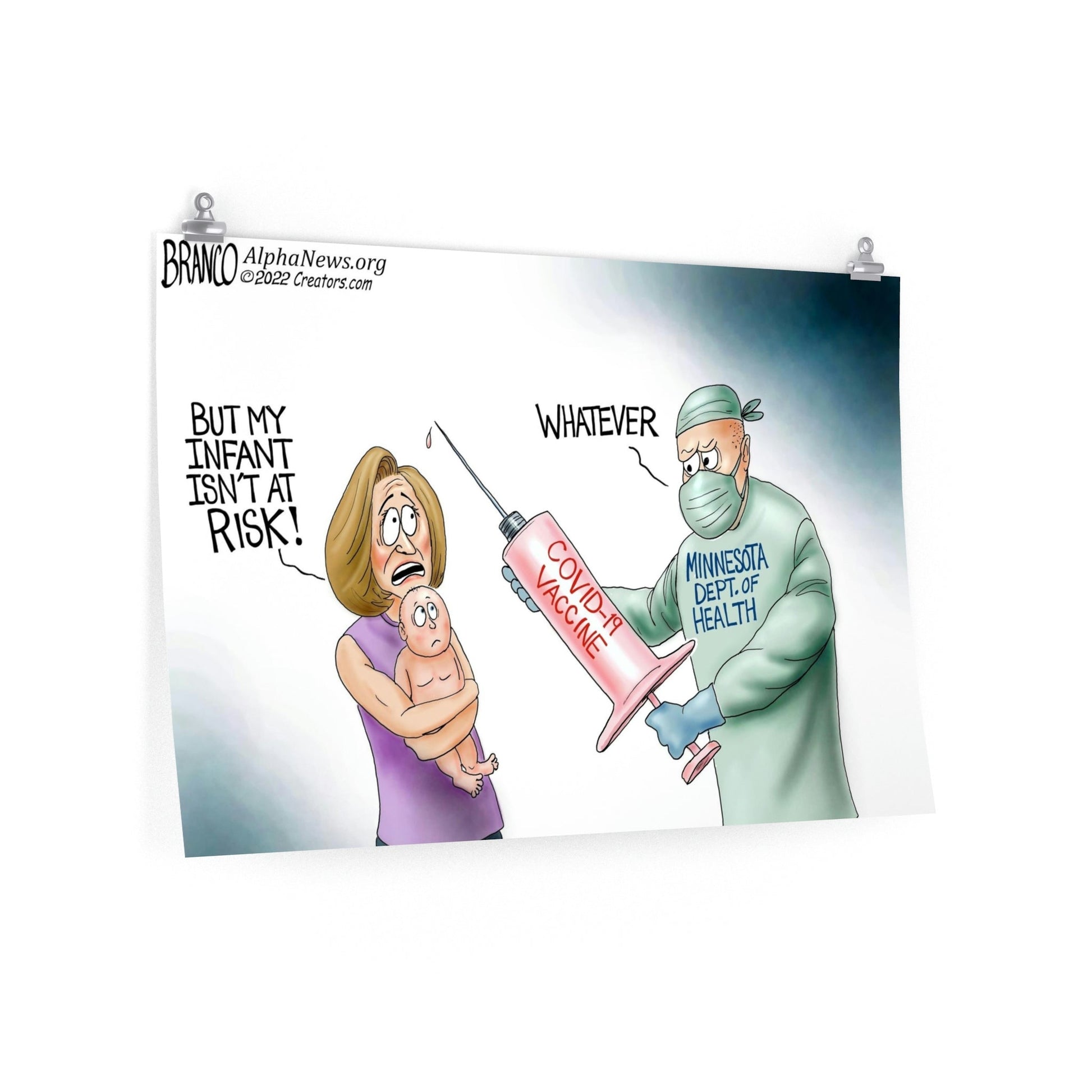 A.F. Branco Cartoon "Gov. Knows Best?" Premium Matte Poster - PatriotDepot.com