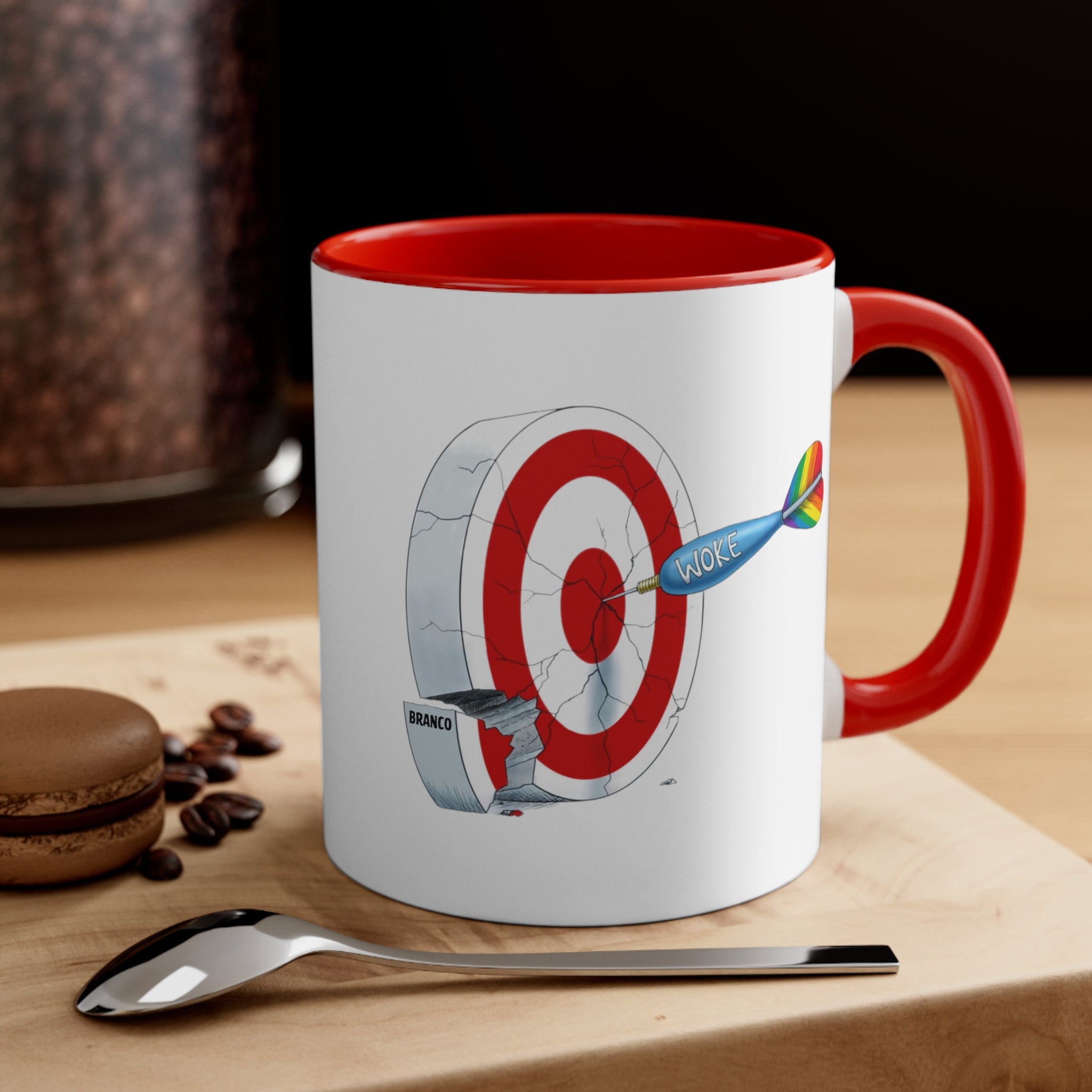 A.F. Branco Cartoon "On Target" Ceramic Mug - PatriotDepot.com