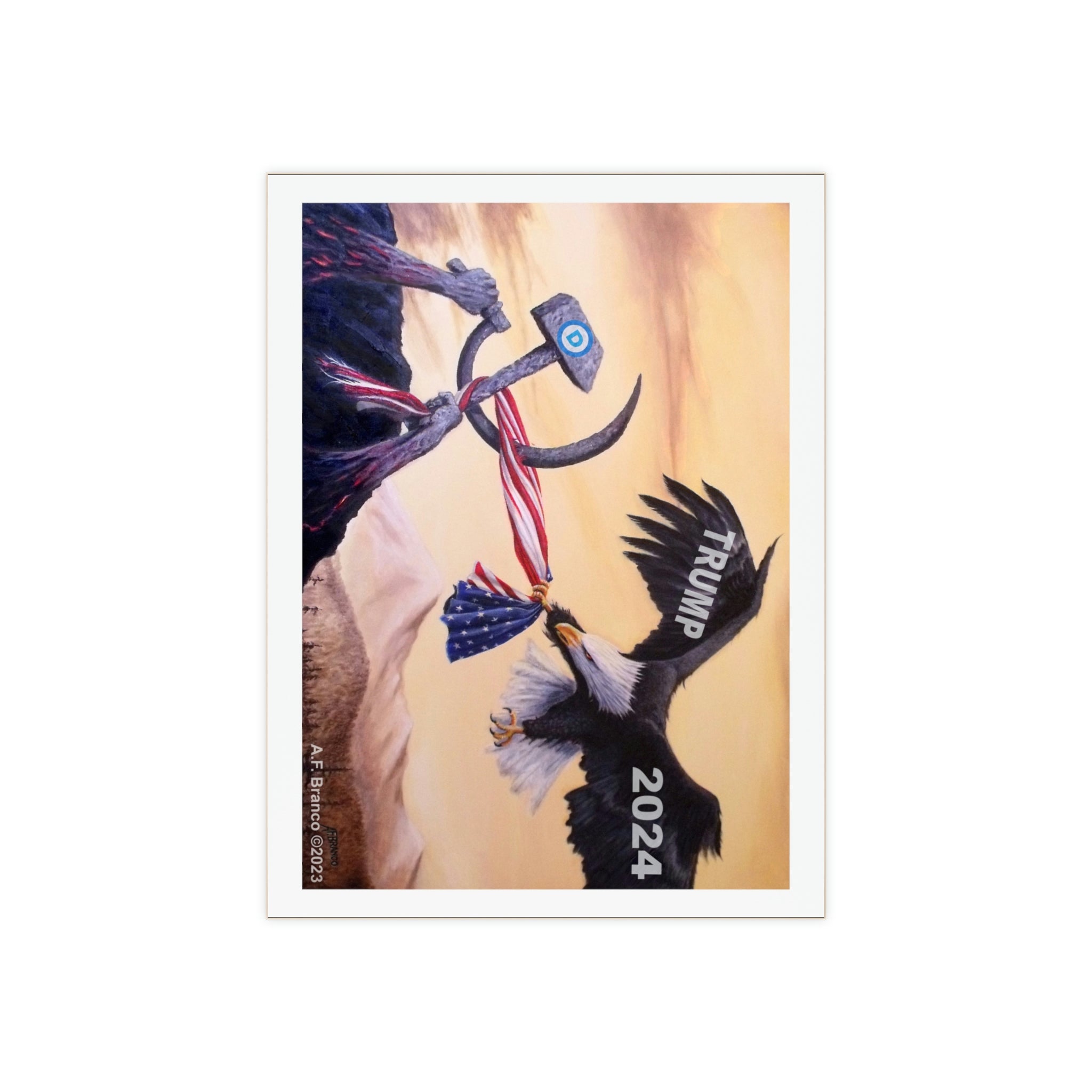 A.F. Branco "Freedom's Battle 2024" Ceramic Photo Tile - PatriotDepot.com