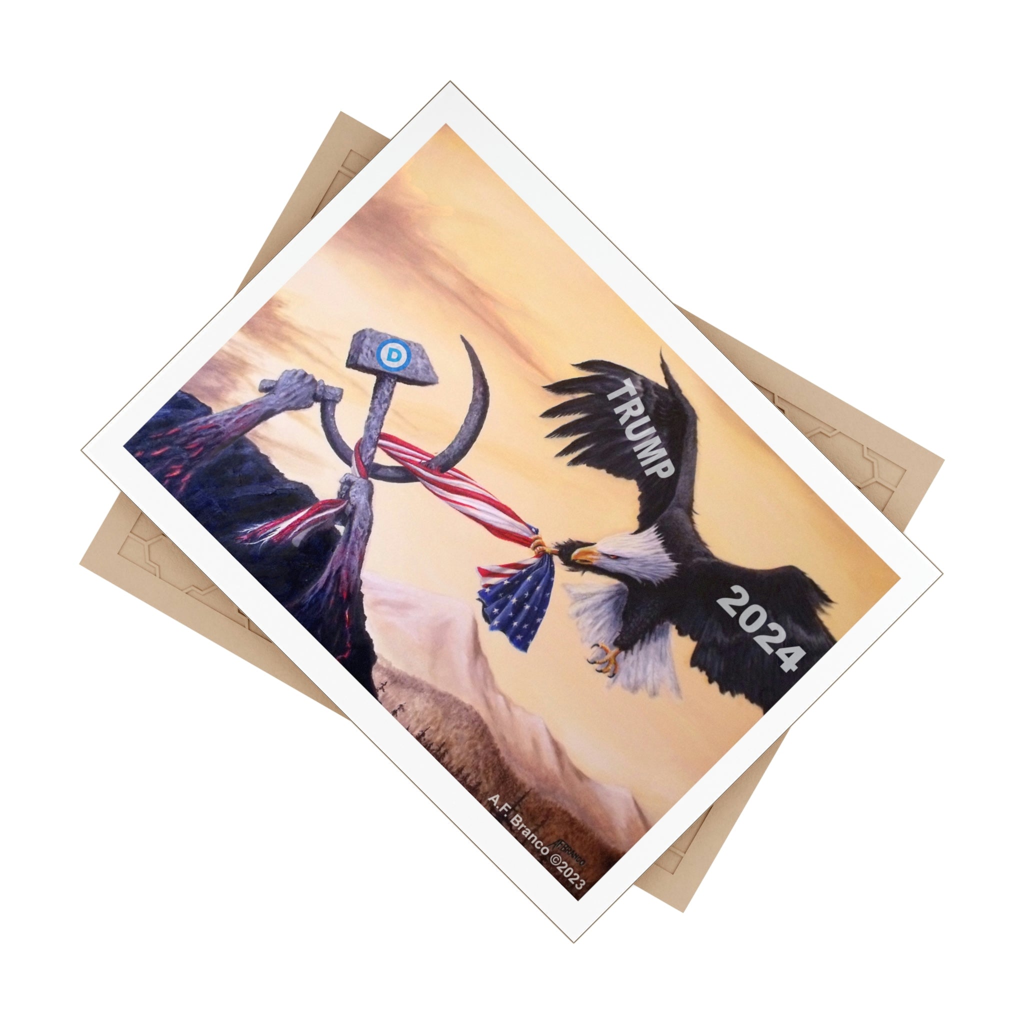 A.F. Branco "Freedom's Battle 2024" Ceramic Photo Tile - PatriotDepot.com