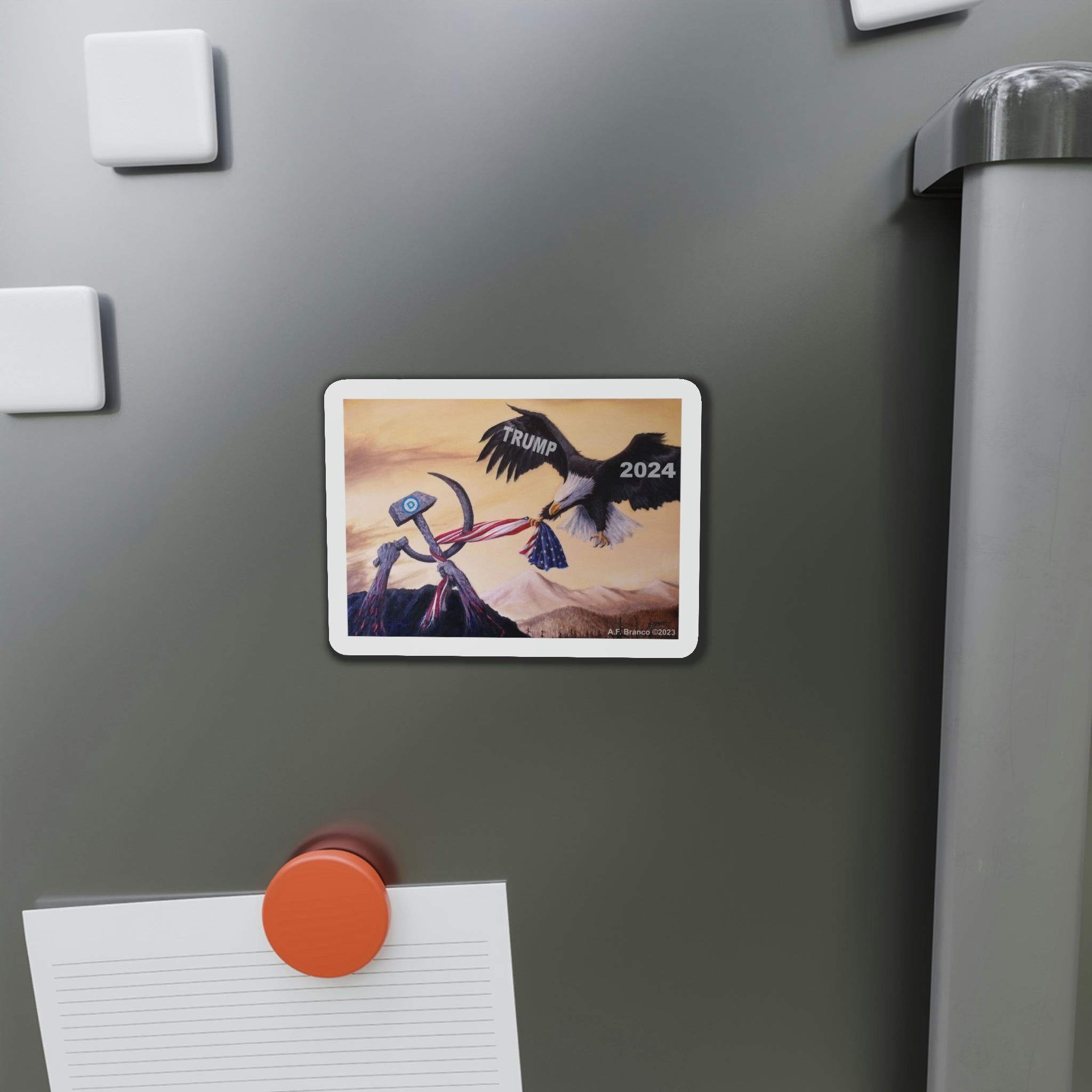 A.F. Branco "Freedom's Battle 2024" Die - Cut Magnet (3 Sizes) - PatriotDepot.com