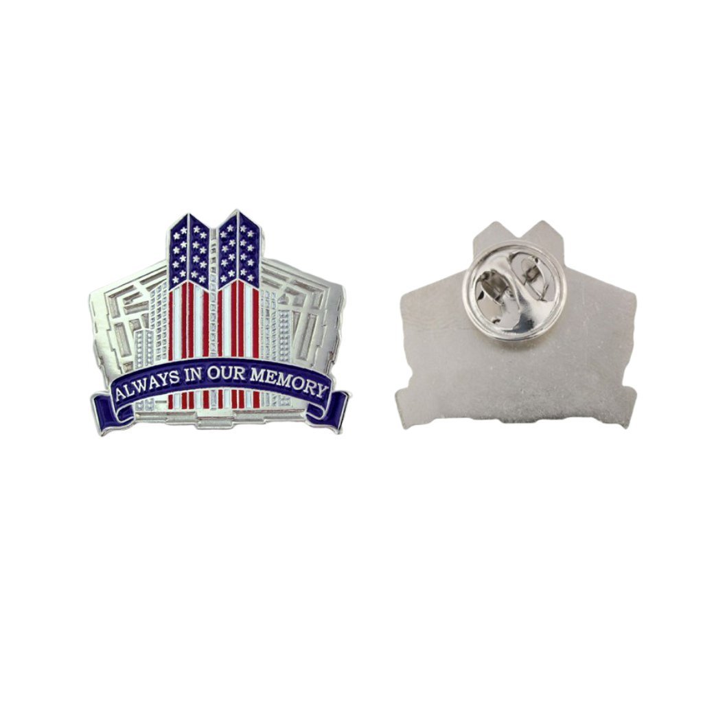 Always In Our Memory 9 - 11 Remembrance Lapel Pin - PatriotDepot.com