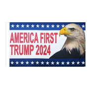 America First Trump 2024 Eagle Flag (3 Sizes) - PatriotDepot.com