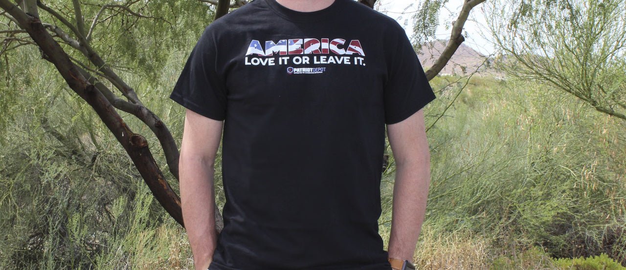 America: Love It or Leave It Unisex T-Shirt - PatriotDepot.com