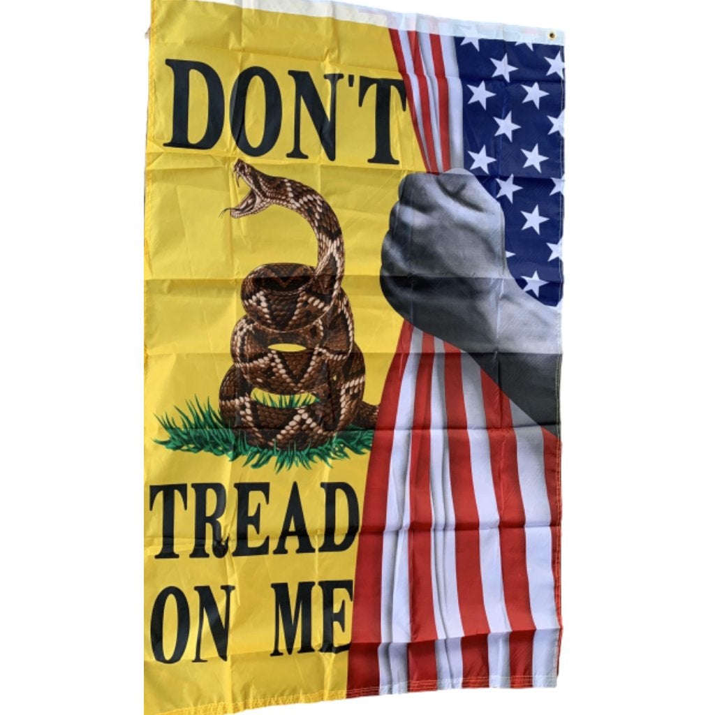 American Flag Don't Tread on Me Flag Reveal 3'x5' Flag - PatriotDepot.com